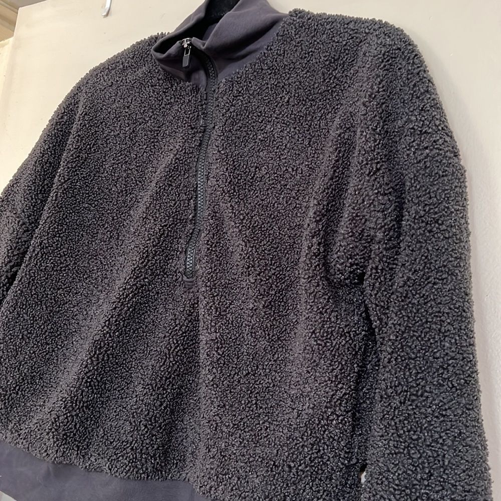 Fabletics sherpa half zip pullover - image 3